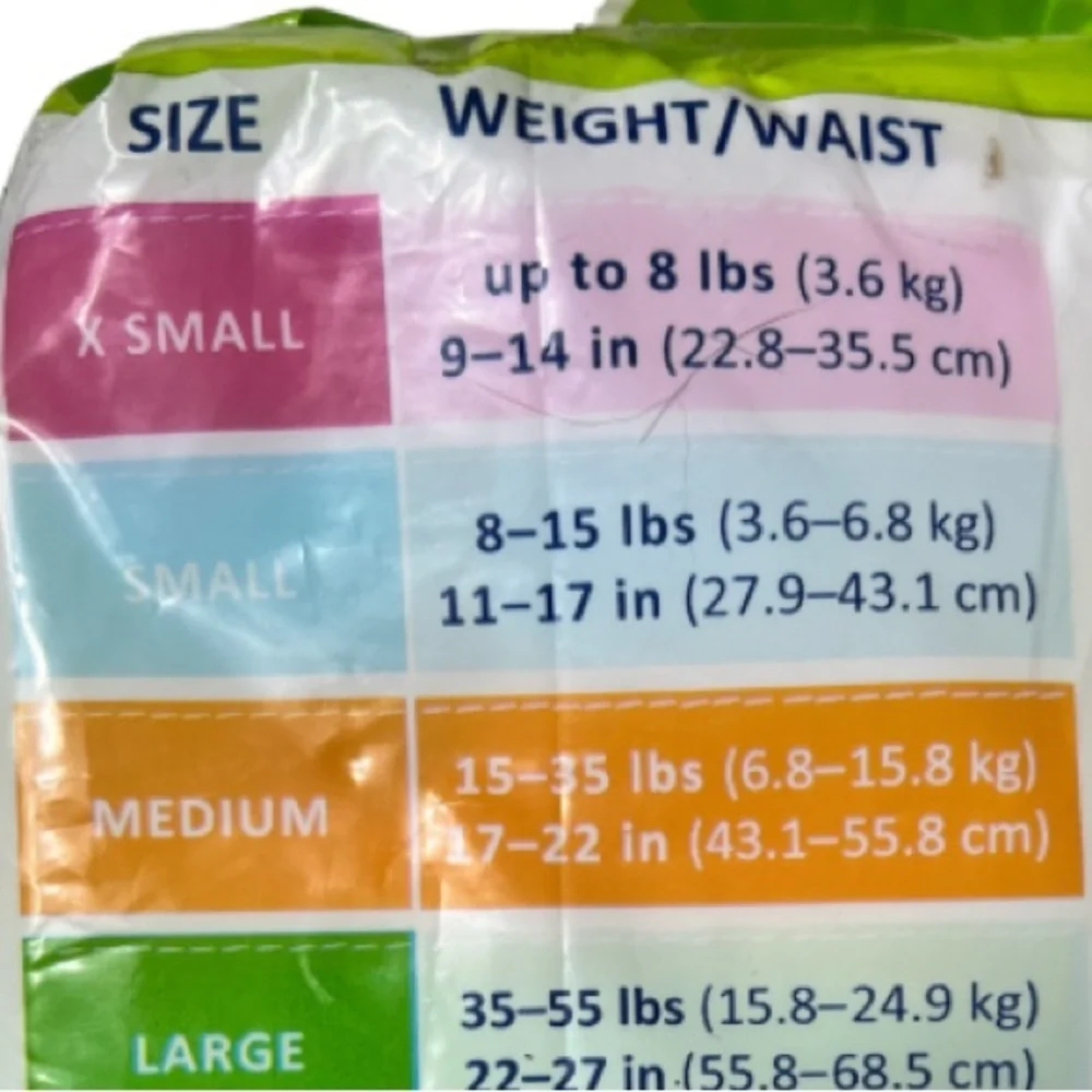 NWT 2 Top Paw Washable Male Wrap Cover-Ups and 28 Disposable Wraps Size Medium